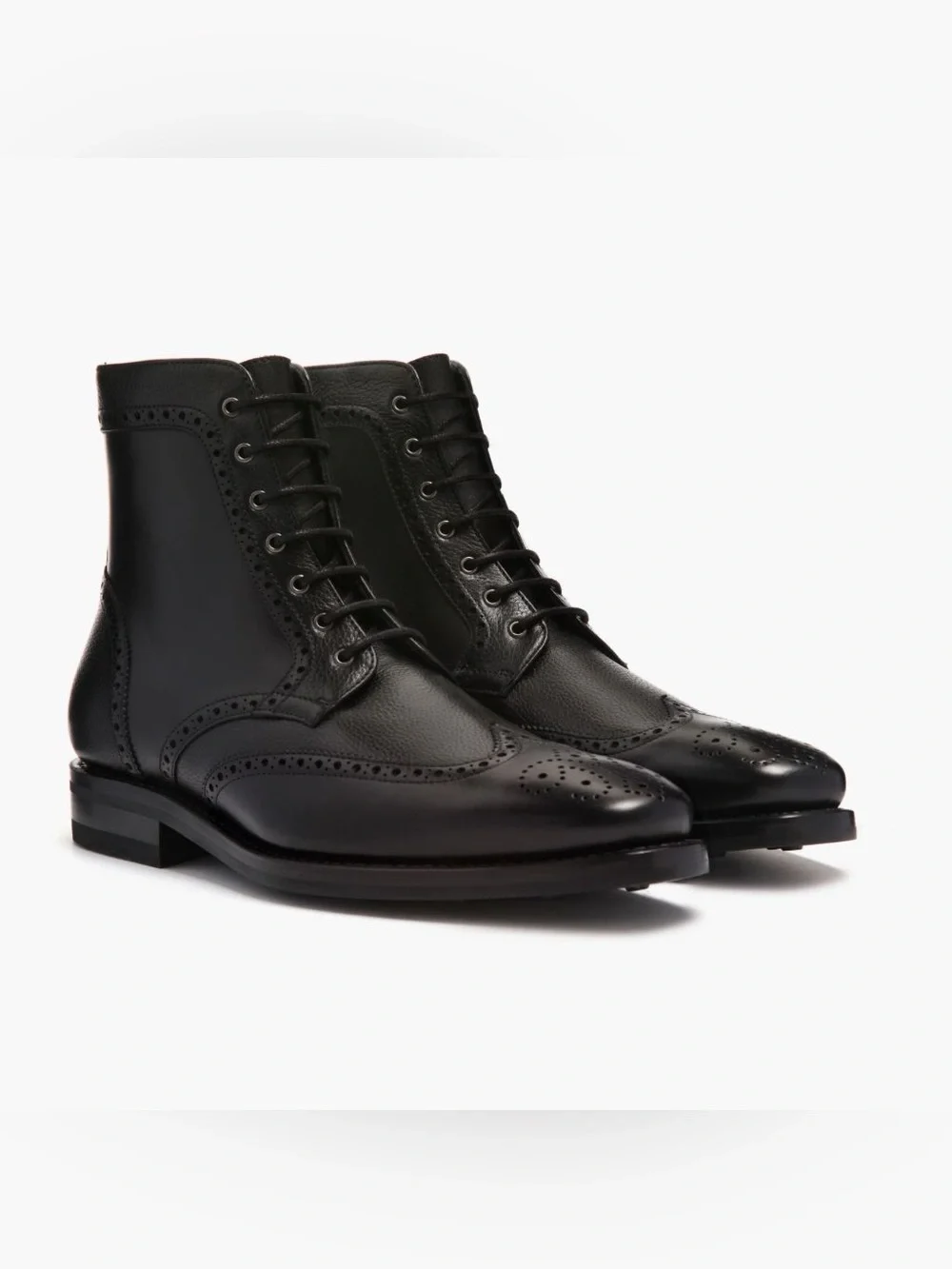 New! Thursday Boots Black Wingtip*